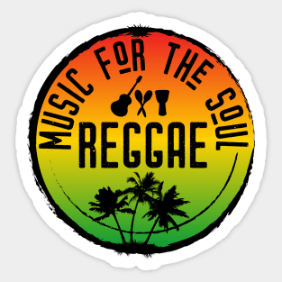 Reggae Music Quote Rasta Flag Colours Sticker